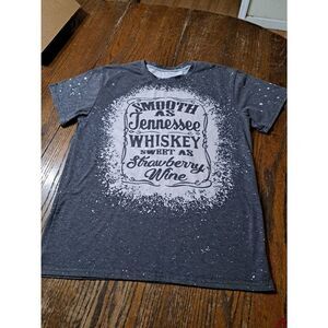 Smooth As Tennessee Whiskey Sweet As Strawberry Wine Short Sleeve Tee TShirt Top